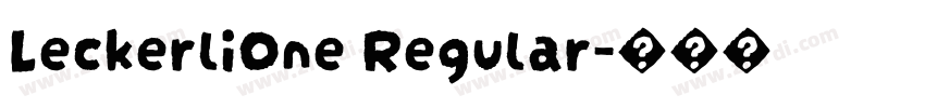 LeckerliOne Regular字体转换 LeckerliOne Regular字体转换